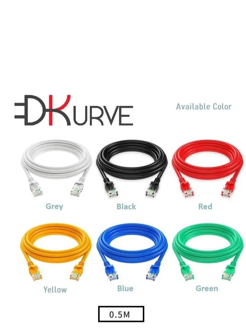 DKURVE® Cat6A Ethernet Patch Cable SFTP Shielded Red 10M