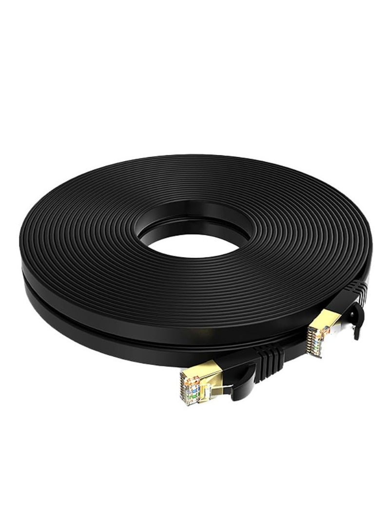 20M Cat7 Ethernet Cable High Speed Flat GB RJ45 LAN 10GBPS 600Mhz Shielded Internet Network Patch Cord Compatible for Gaming PS5/PS4/PS3 XBOX PC Laptop Modem Router