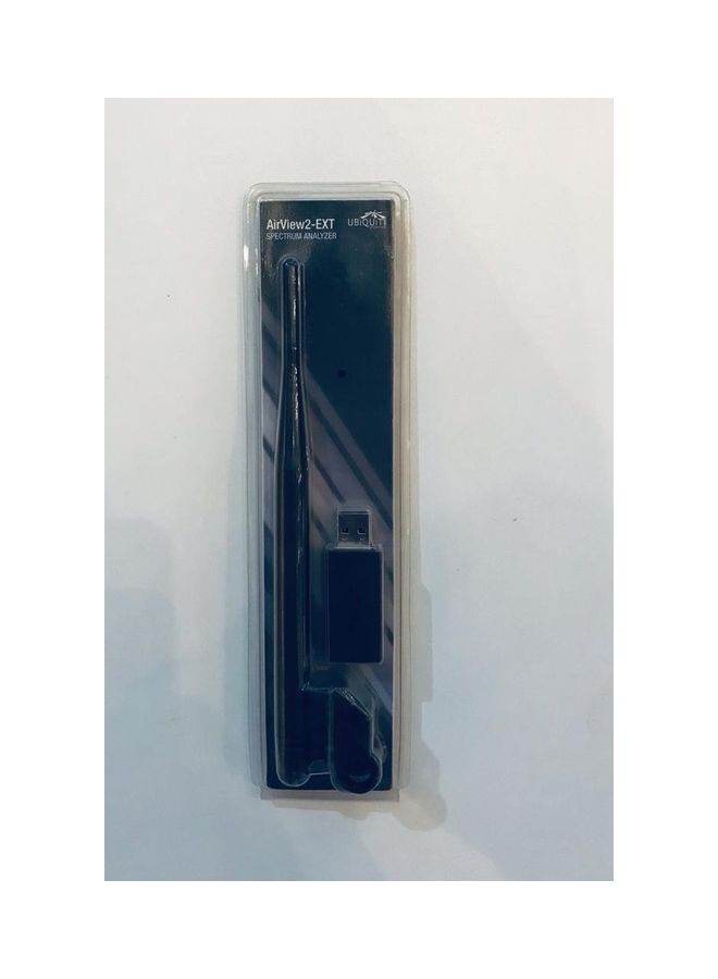 AirView2-EXT 2.4GHz Low Cost Spectrum Analyzer With External Antenna Black