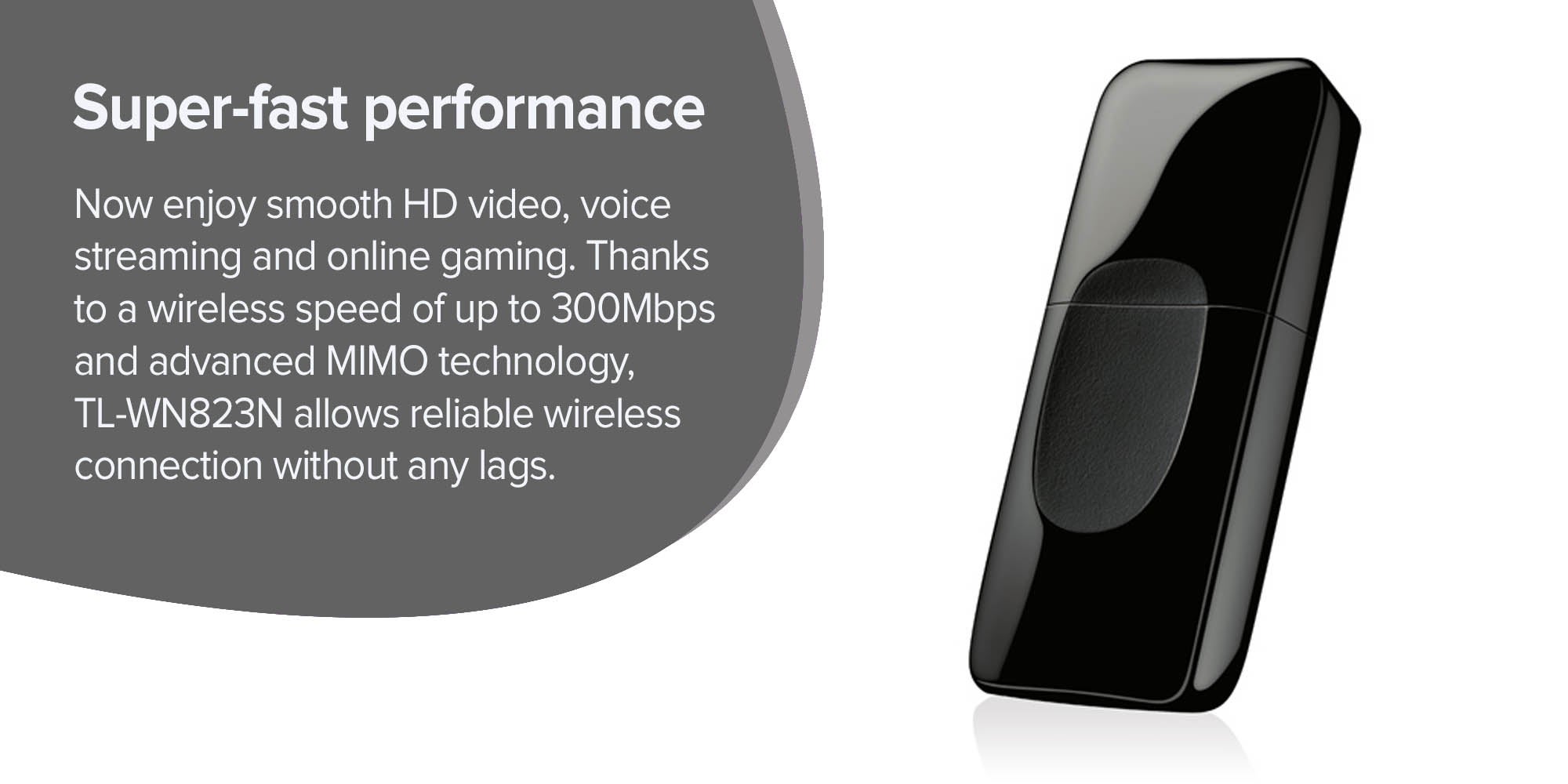 TL-WN823N N 300Mbps Mini Wireless USB Adapter Black