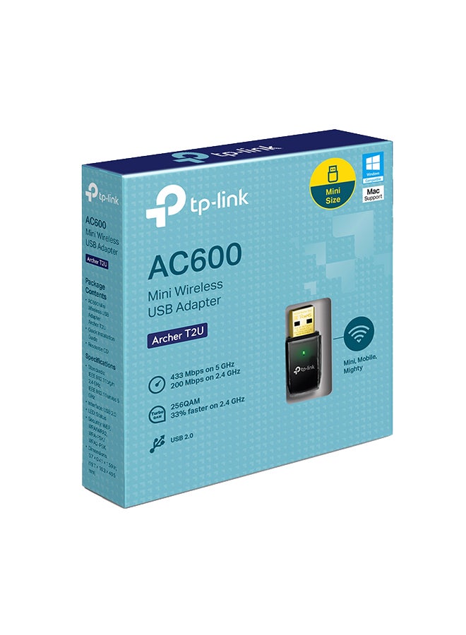 AC600 Mini Wireless USB Adapter Black