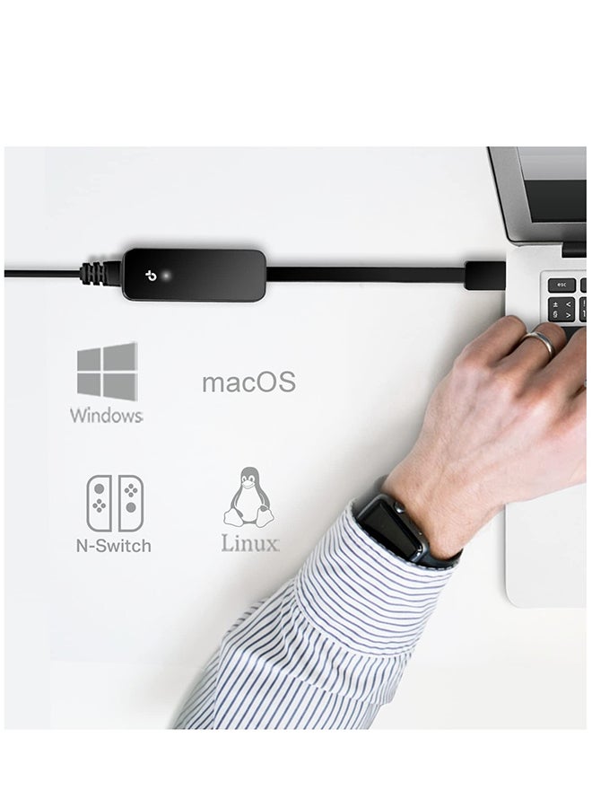 USB 3.0 to RJ45 Gigabit Ethernet Network Adapter Black