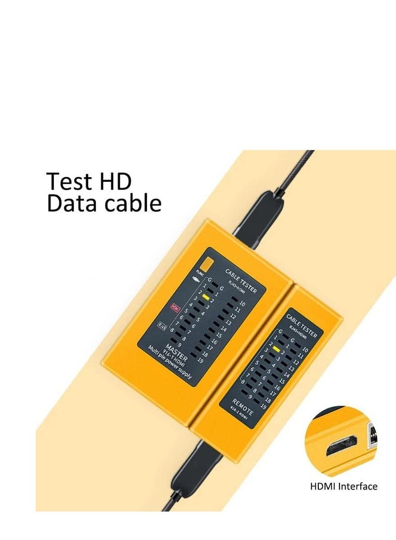 RJ45 Network Cable Tester Multifunction Industrial Control Elements RJ11 HDMI compatible Cable Tester Networking Tool