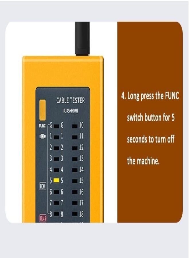 RJ45 Network Cable Tester Multifunction Industrial Control Elements RJ11 HDMI compatible Cable Tester Networking Tool