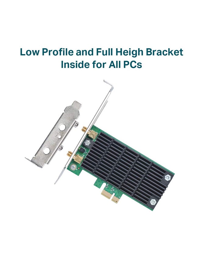 Archer T6E Wireless Dual Band PCI Express Adapter Black/Green