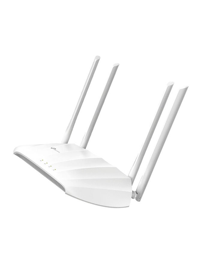 TL-WA1201 AC1200 Wireless Gigabit Access Point, Desktop WiFi Bridge, MU-MIMO & Beamforming, Supports AP/Multi-SSID/Client/RE Mode, 4 External Antennas, PoE Powered White