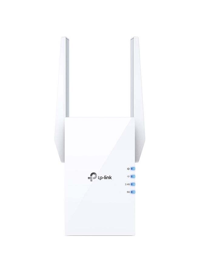 AX1800 Wi-Fi 6 Range Extender, 1201Mbps Fast Speed, Dual Band, High Speed Mode, Gigabit Port, Access Point Mode, Works with any Wi-Fi Router, RE605X, White