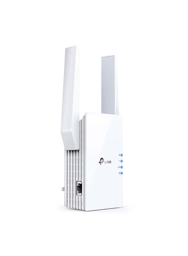 AX1800 Wi-Fi 6 Range Extender, 1201Mbps Fast Speed, Dual Band, High Speed Mode, Gigabit Port, Access Point Mode, Works with any Wi-Fi Router, RE605X, White