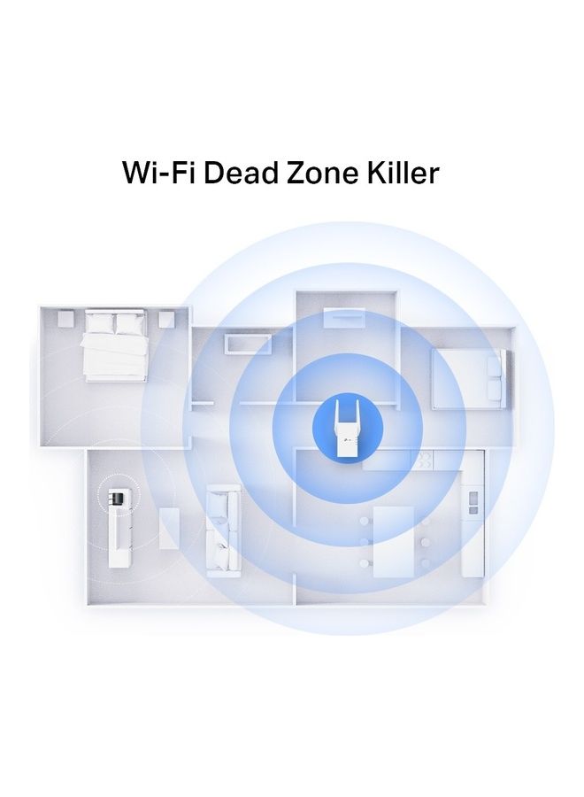 AX3000 Mesh Wi-Fi 6 Extender RE705X White