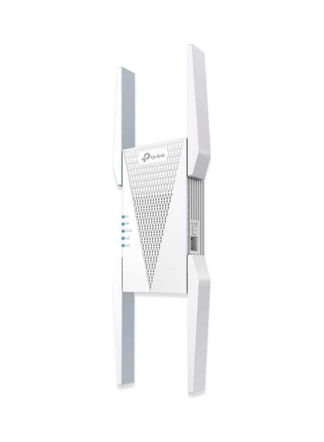 AXE5400 Wi-Fi 6E Range Extender Signal Booster for Home (RE815XE) - Tri-Band Wi-Fi Repeater, Internet Extender with Gigabit Ethernet Port, 6 GHz Band, APP Setup White