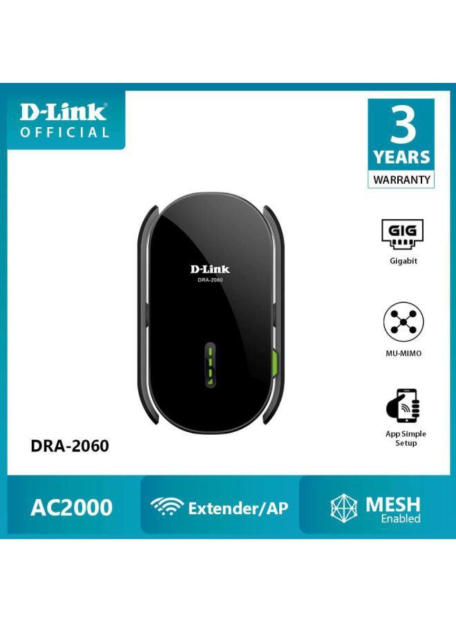DRA-2060 AC2000 Mesh-Enabled Range Extender Black