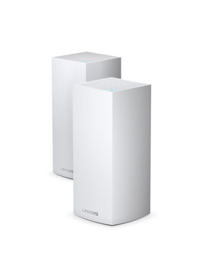 MX10600 Velop Tri-Band Whole Home Mesh WiFi 6 System (AX10600 WiFi Router/Extender for Seamless Coverage of up to 6,000 sq ft / 525 sqm and 4x Faster Speed for 50+ devices, 2-Pack) White