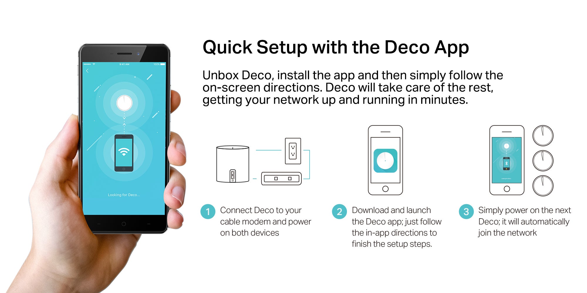 Deco X60 (3-Pack) AX3000 Whole Home Advanced Mesh Wi-Fi 6 System, Coverage for 4-7+ Bedroom Houses, Connect up to 150 Devices, WPA3 Security & Built-in Antivirus, Parental Controls, Works with Alexa White