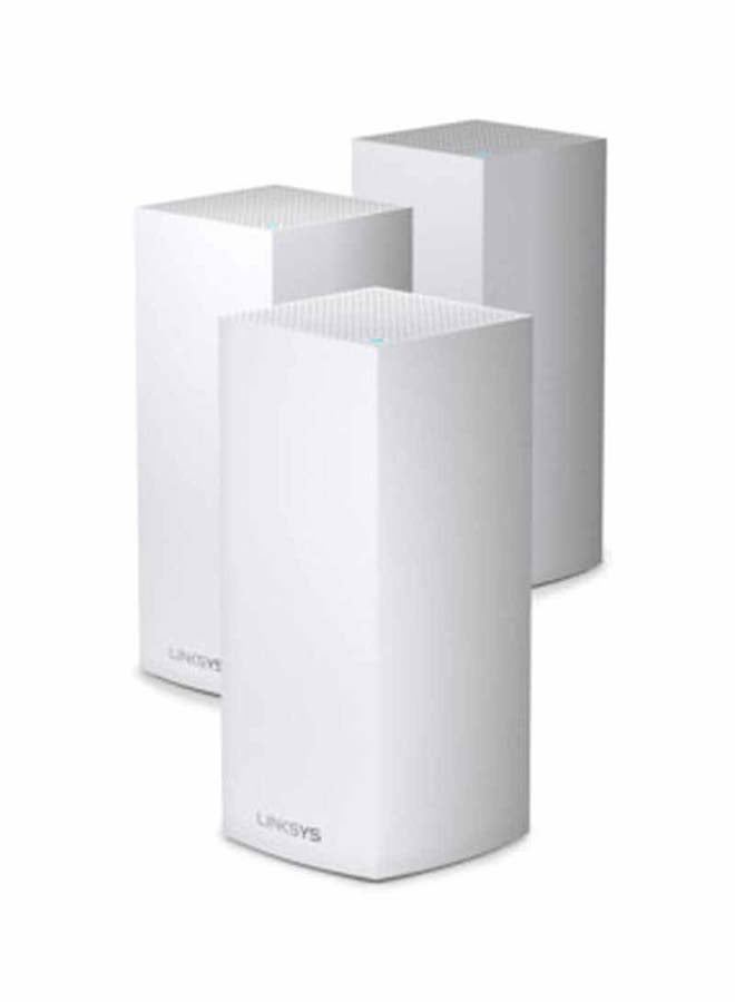 Mx12600 Velop Tri-Band Whole Home Mesh Wifi 6 System (Ax4200) Wifi Router/Extender For Seamless Coverage Of Up To 9000 Sq Ft / 830 Sqm And 3.5X Faster Speed For 120+ Devices, 3-Pack, White) white