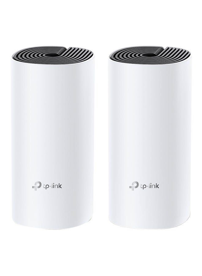 Pack Of 2 Deco M4 AC1200 Whole Home Mesh Wi-Fi System White