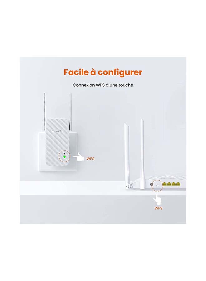 AC5 V3.0 AC1200 Dual-Band Wireless Router + A9 N300 Universal Range Extender white/white