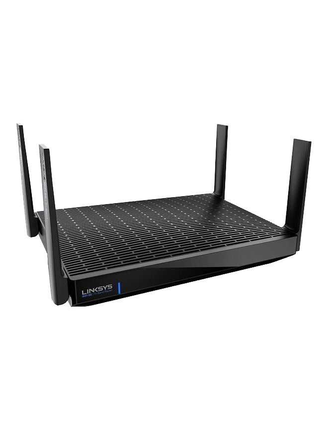 Hydra Pro 6E Tri‑Band WiFi 6E Mesh Router - Wireless Gaming 8-Stream Router, 6 GHz Band for 8K Streaming, Up to 6.6 Gbps Speed, 2700 sq. ft Coverage, 55+ Devices, Works with Velop Mesh System Black