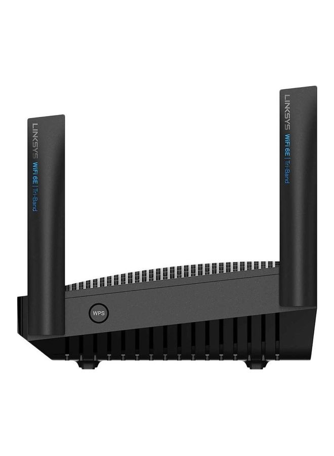 Hydra Pro 6E Tri‑Band WiFi 6E Mesh Router - Wireless Gaming 8-Stream Router, 6 GHz Band for 8K Streaming, Up to 6.6 Gbps Speed, 2700 sq. ft Coverage, 55+ Devices, Works with Velop Mesh System Black