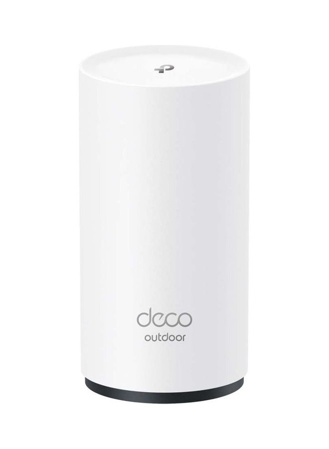 Deco Outdoor Mesh Wi-Fi (Deco X50-Outdoor), AX3000 Dual Band Wi-Fi 6 Mesh, 2 Gigabit PoE Ports, 802.3at PoE+, Weatherproof, Works with All Deco Mesh Wi-Fi White