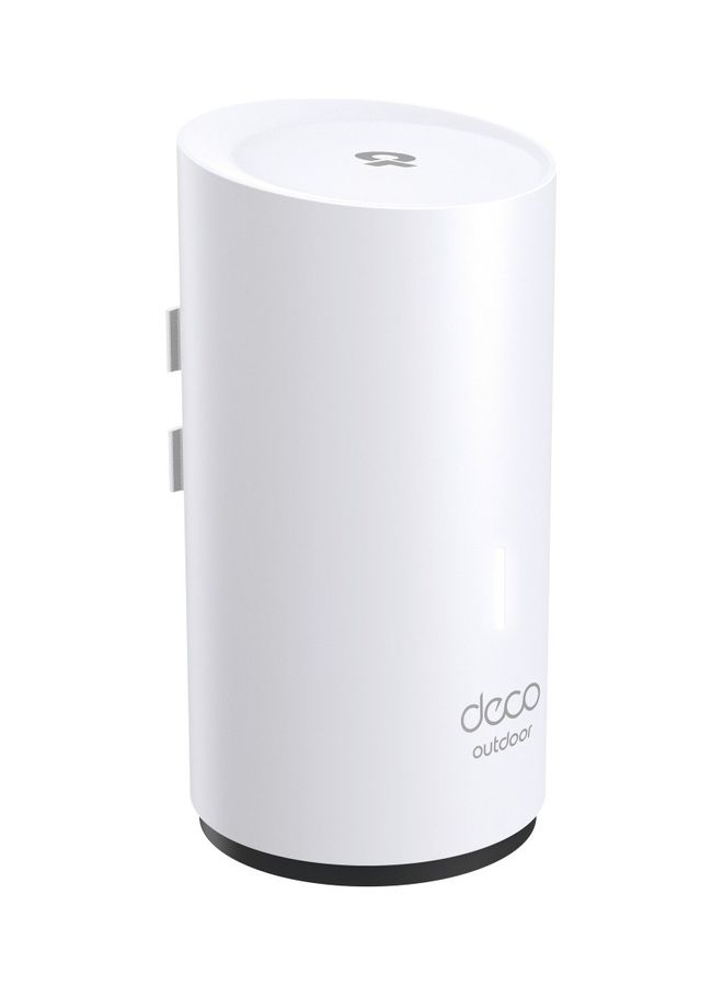 Deco Outdoor Mesh Wi-Fi (Deco X50-Outdoor), AX3000 Dual Band Wi-Fi 6 Mesh, 2 Gigabit PoE Ports, 802.3at PoE+, Weatherproof, Works with All Deco Mesh Wi-Fi White