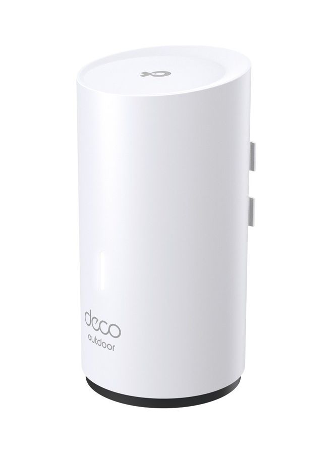 Deco Outdoor Mesh Wi-Fi (Deco X50-Outdoor), AX3000 Dual Band Wi-Fi 6 Mesh, 2 Gigabit PoE Ports, 802.3at PoE+, Weatherproof, Works with All Deco Mesh Wi-Fi White