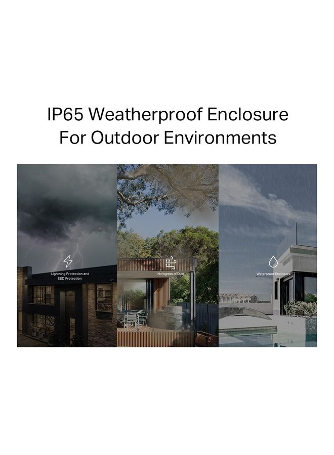 Deco Outdoor Mesh Wi-Fi (Deco X50-Outdoor), AX3000 Dual Band Wi-Fi 6 Mesh, 2 Gigabit PoE Ports, 802.3at PoE+, Weatherproof, Works with All Deco Mesh Wi-Fi White