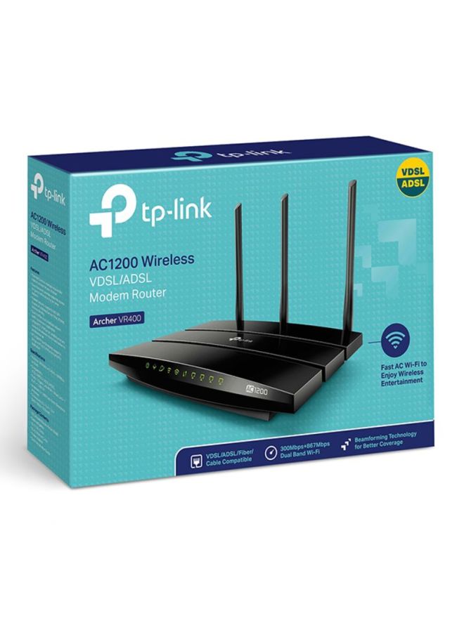 Archer Wireless Triple Antenna Router Black