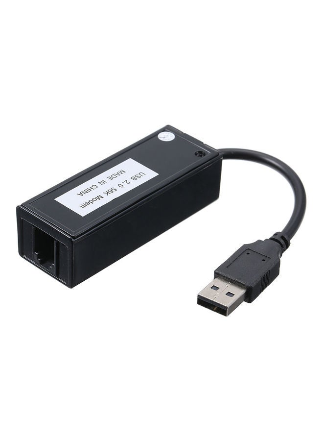 Pack Of 3 USB 2.0 56K Dial Up Fax Modem For Win XP/VISTA7/8/10 Black