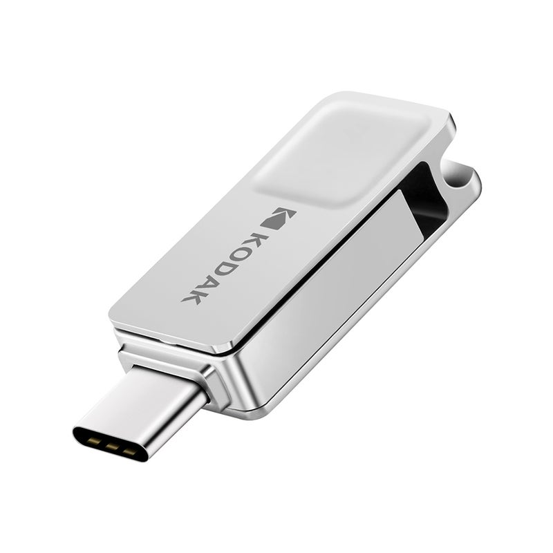 K223C 32GB Metal Mini Portable Type-C USB3.1 Pen Drive C6687-32-L Silver