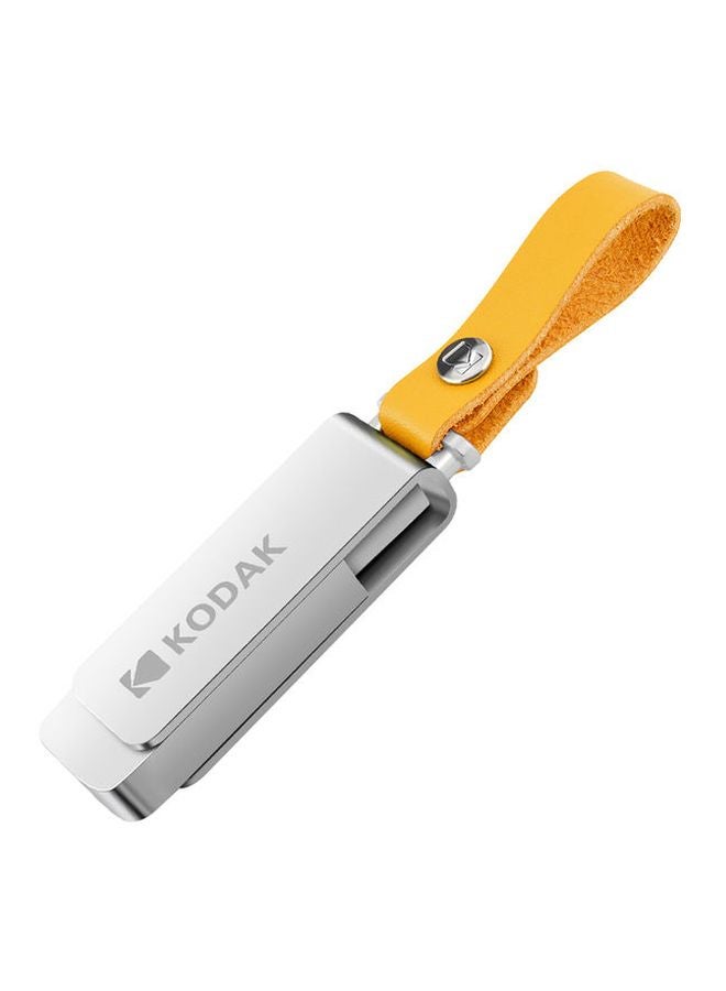 K133 32GB Metal Portable Waterproof Mini USB3.0 Flash Pen Drive With Sling C6681-32-L Silver
