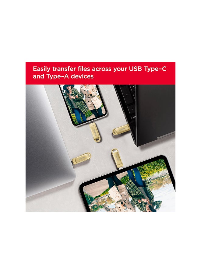 256GB Ultra Dual Drive Luxe USB Type-C - Up to 400MB/s - SDDDC4-256G-G46GD 256 GB