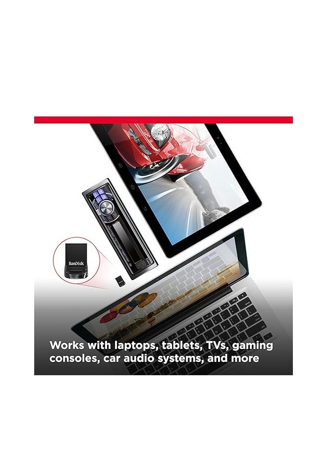 SanDisk 32GB 3 Pack Ultra Fit USB 3.1 Flash Drive 3x32GB SDCZ430 032G G46T, Black, 32GB (3-Pack)