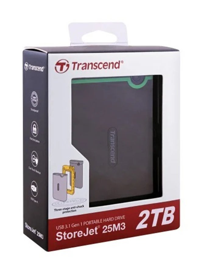 USB 3.1 StoreJet 25M3 External Hard Drive 2 TB