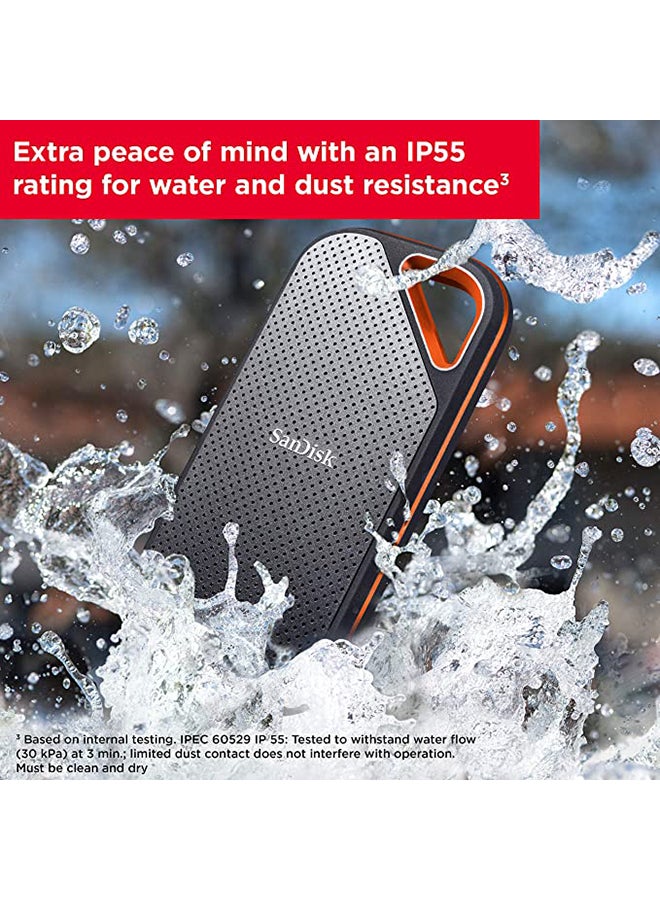 1TB Extreme PRO Portable SSD - Read/Write Speeds up to 2000MB/s, USB 3.2 Gen 2x2 -SDSSDE81-1T00-G25 1 TB