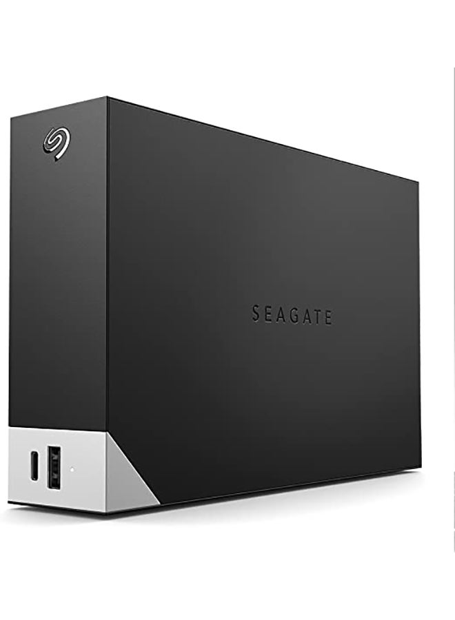 One Touch 10TB Desktop External Hard Drive, With Built-In Hub, USB-C and USB 3.0 Port, Compatible with Windows and Mac, Seagate Toolkit Backup Software Included, Black | STLC10000400 10 TB