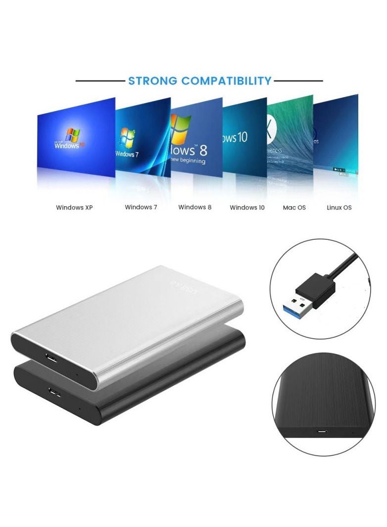 External Hard Disk Drive with Efficient Performance, SATA Hard Disk Computer Large Capacity Storage Device 2TB