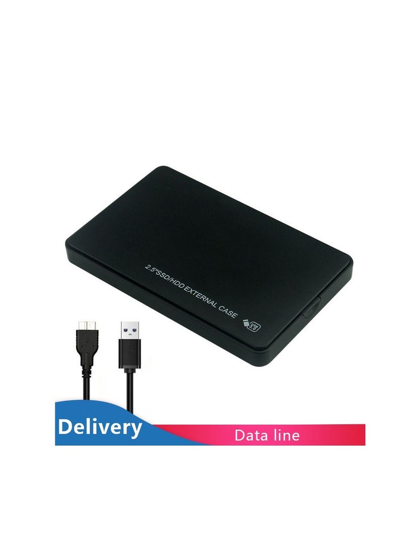 Enclosure Portable Mobile Hard Drive Cases for SSD External Storage With USB3.0/2.0 Cable ABS