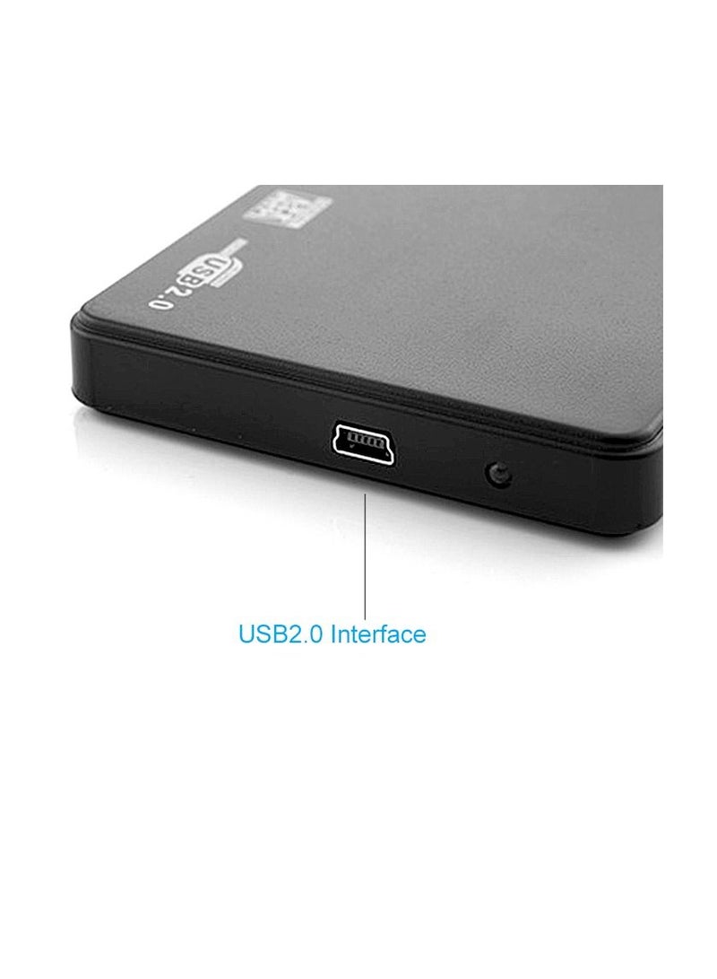 Enclosure Portable Mobile Hard Drive Cases for SSD External Storage With USB3.0/2.0 Cable ABS