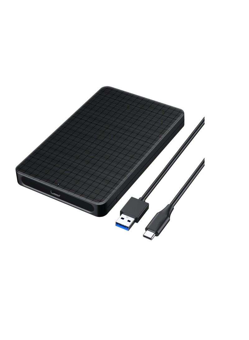 Portable C Type Hard Disk Drive External HDD Enclosure Case Tool 5 Gbps Support