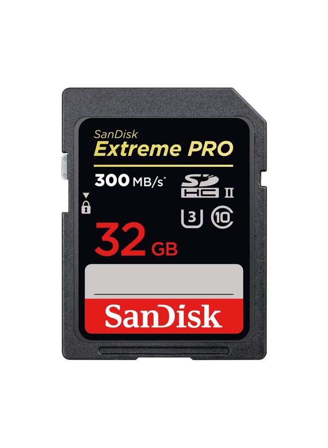 Extreme PRO Upto 300MB/s UHS-II Class 10 U3 SDHC Memory Card 32 GB SDSDXPK-032G-GN4IN 32 GB