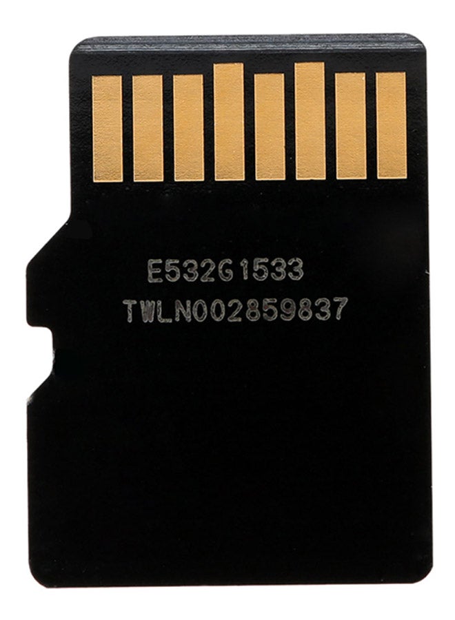 MicroSDHC Memory Card With Adapter Black