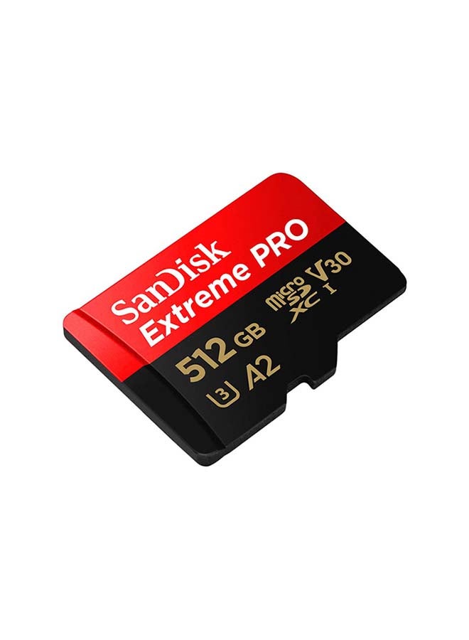 Extreme PRO microSDXC + SD Adapter + RescuePRO Deluxe 170MB/s A2 C10 V30 UHS-I U3/ 512 GB