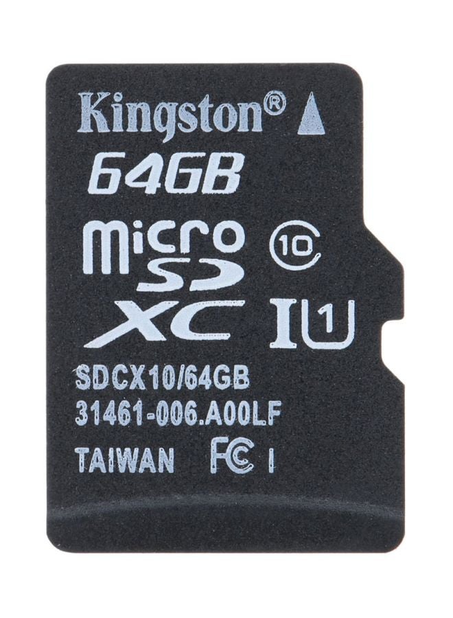 Class 10 MicroSD Memory Card Black