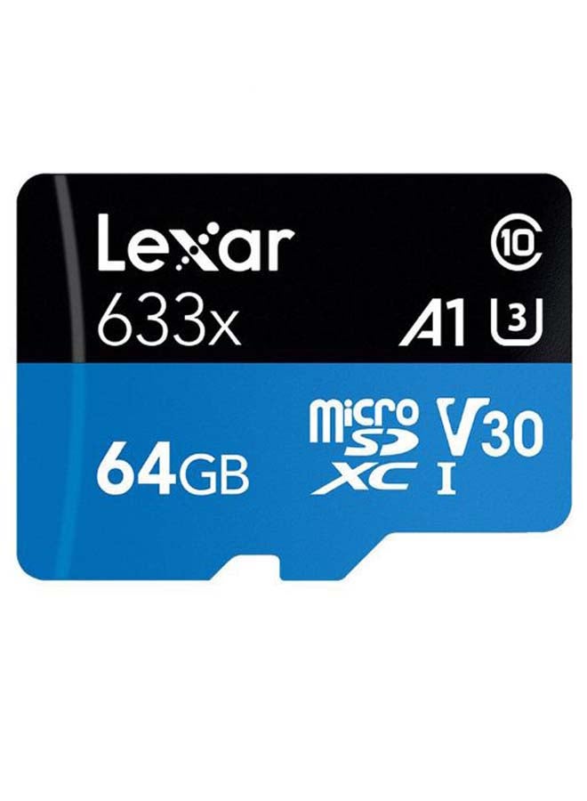 MicroSDXC Class 10 TF Memory Card Blue/Black