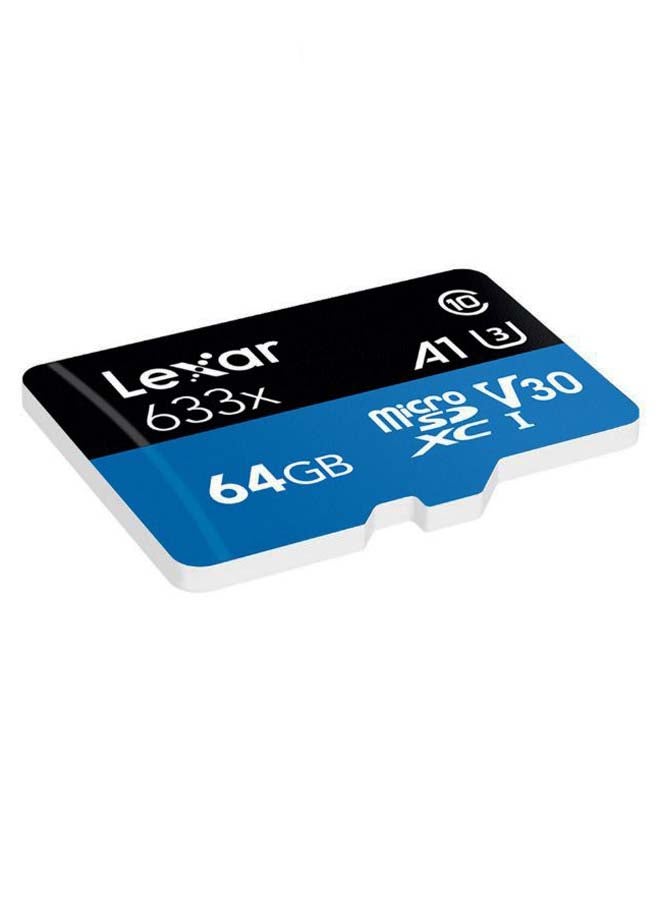 MicroSDXC Class 10 TF Memory Card Blue/Black