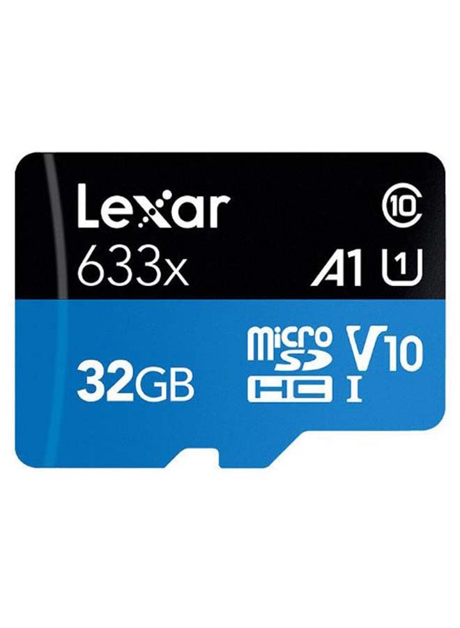 MicroSDXC Class 10 TF Memory Card Blue/Black