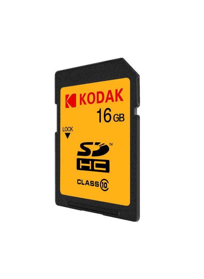 Class 10 U1 SD  Memory Card Yellow/black