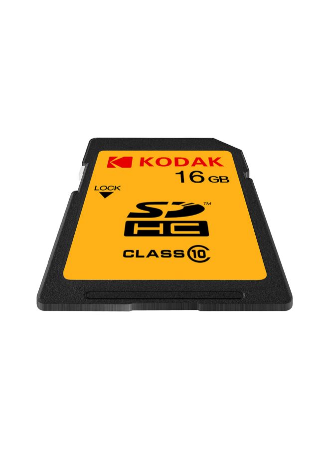 Class 10 U1 SD  Memory Card Yellow/black