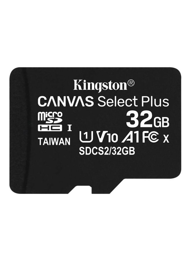 Canvas Select Plus MicroSD UHS-1 Memory Card Black