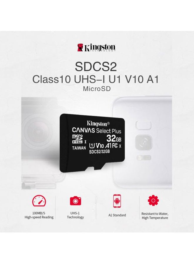 Canvas Select Plus MicroSD UHS-1 Memory Card Black